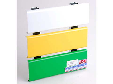 ตัวอย่าง ตัวซีอลูมิเนียมแบบเว้นร่อง