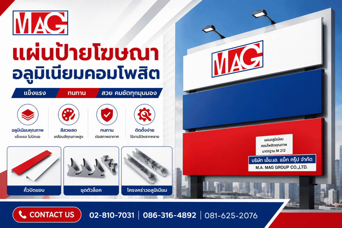 โรงงานผลิตและขายส่งป้ายแผงตัวซีอลูมิเนียม (Panel C)